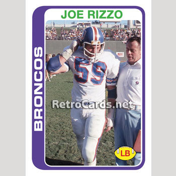 1978T Joe Rizzo Denver Broncos