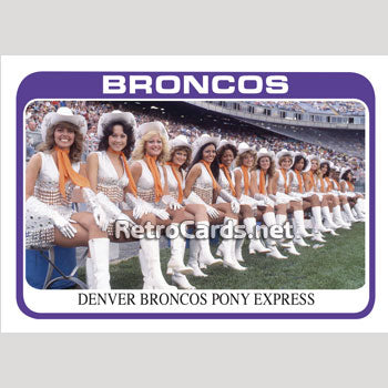 1978T Highlight Pony Express Cheerleaders Denver Broncos