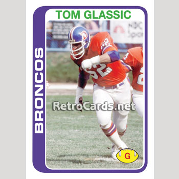 1978T Tom Glassic Denver Broncos