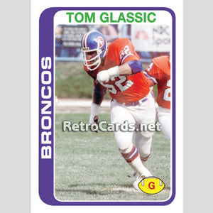 1978T Tom Glassic Denver Broncos