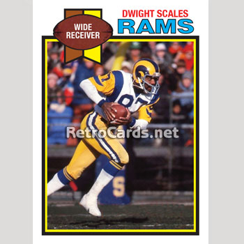 1979T Dwight Scales Los Angeles Rams