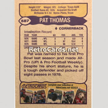 1979T Los Angeles Rams RetroCards Set