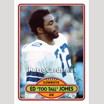 1980T Ed "Too Tall" Jones Dallas Cowboys
