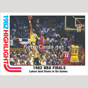 1982-83T NBA Finals 76ers vs Los Angeles Lakers