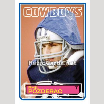 1983T Phil Pozderac Dallas Cowboys