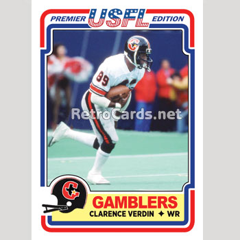 1984T Clarence Verdin Houston Gamblers