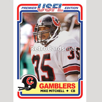 1984T Mike Mitchell Houston Gamblers