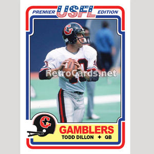 1984T Todd Dillon Houston Gamblers