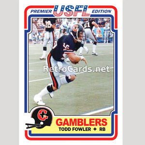 1984T Todd Fowler Houston Gamblers