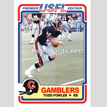 1984T Todd Fowler Houston Gamblers