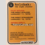 Kolchak: The Night Stalker RetroCards Set • series 1
