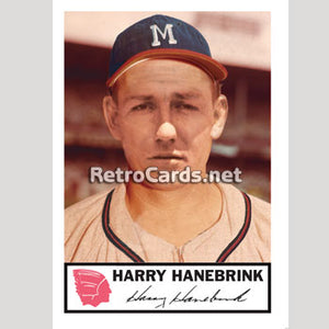 1953J Harry Hanebrink Milwaukee Braves