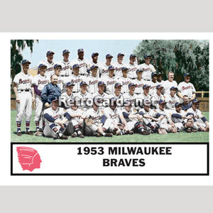 1953J Team Milwaukee Braves