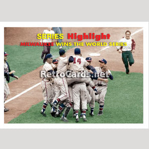 1957T World Series Milwaukee Braves Win!