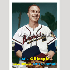 1957T Earl Gillespie Milwaukee Braves