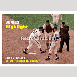 1957T Shoe Polish Incident Milwaukee Braves
