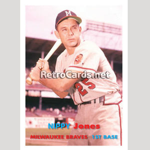 1957T Nippy Jones Milwaukee Braves