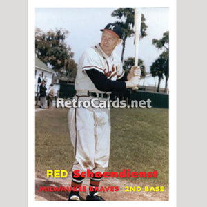 1957T Red Schoendienst Milwaukee Braves