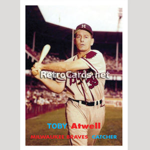 1957T Toby Atwell Milwaukee Braves