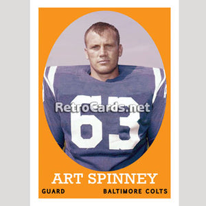1958T Art Spinney Baltimore Colts