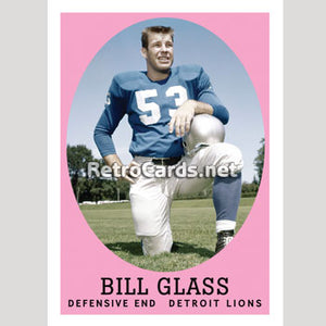 1958T Bill Glass Detroit Lions