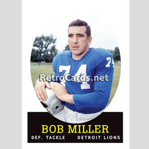 1958T Bob Miller Detroit Lions