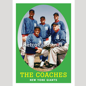1958T Giants Coaches New York Giants
