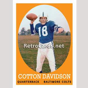 1958T Cotton Davidson Baltimore Colts