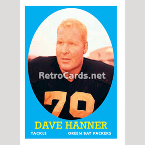 1958T Dave Hanner Green Bay Packers