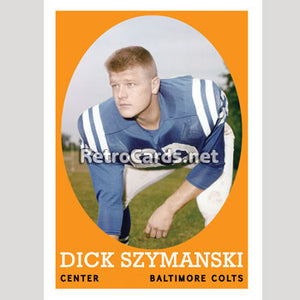 1958T Dick Szymanski Baltimore Colts