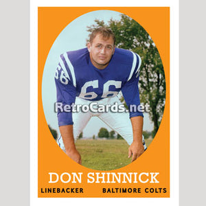 1958T Don Shinnick Baltimore Colts
