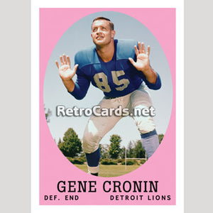 1958T Gene Cronin Detroit Lions