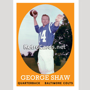 1958T George Shaw Baltimore Colts