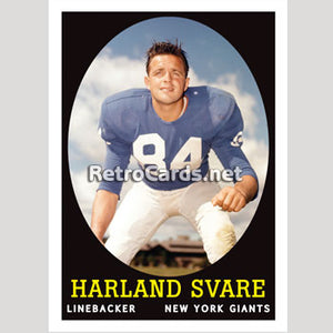 1958T Harland Svare New York Giants