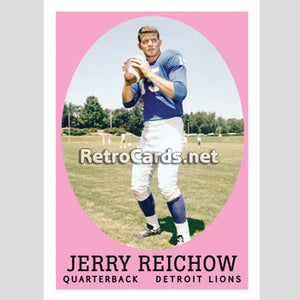 1958T Jerry Reichow Detroit Lions