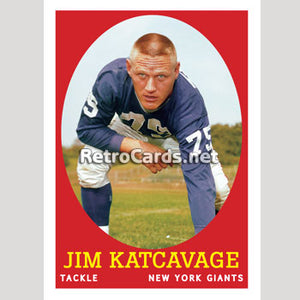 1958T Jim Katcavage New York Giants