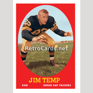 1958T Jim Temp Green Bay Packers