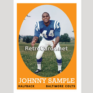 1958T Johnny Sample Baltimore Colts