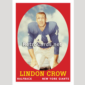 1958T Lindon Crow New York Giants