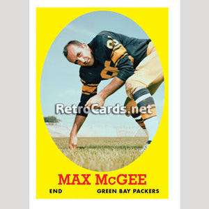 1958T Max McGee Green Bay Packers