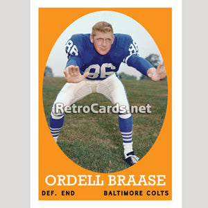 1958T Ordell Braase Baltimore Colts
