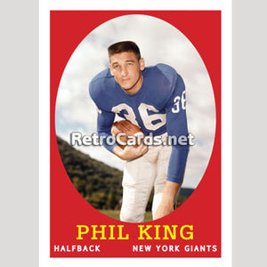 1958T Phil King New York Giants