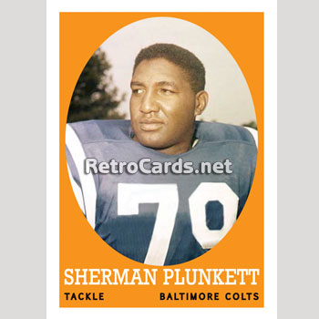 1958T Sherman Plunkett Baltimore Colts – RetroCards