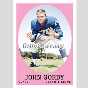 1958T John Gordy Detroit Lions