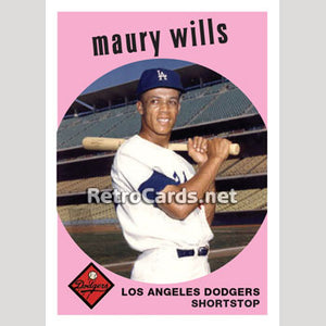 1959T Maury Wills Los Angeles Dodgers