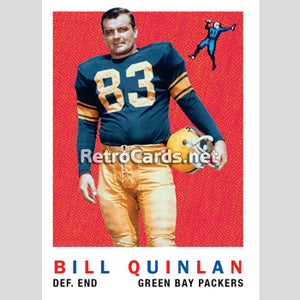 1959T Bill Quinlan Green Bay Packers