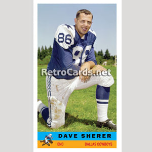 1960B Dave Sherer Dallas Cowboys