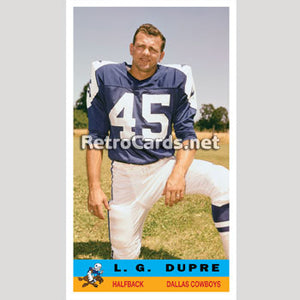 1960B L.G. Dupre Dallas Cowboys