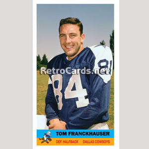 1960B Tom Franckhauser Dallas Cowboys