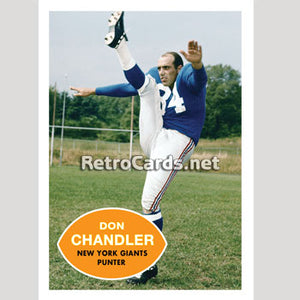 1960T Don Chandler New York Giants